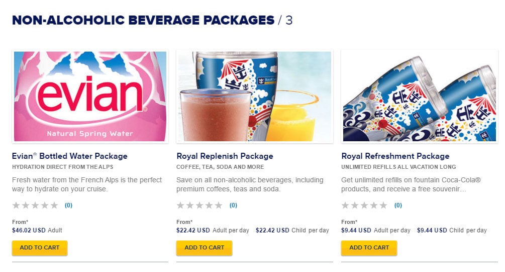 holland america drink packages