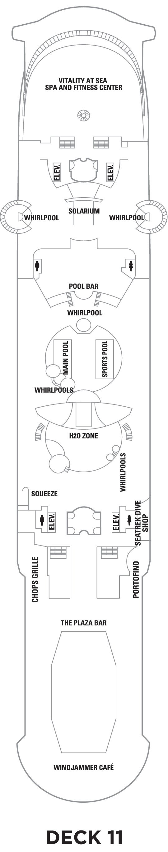 Deck 11 Freedom of the Seas Deck Plans Royal Caribbean