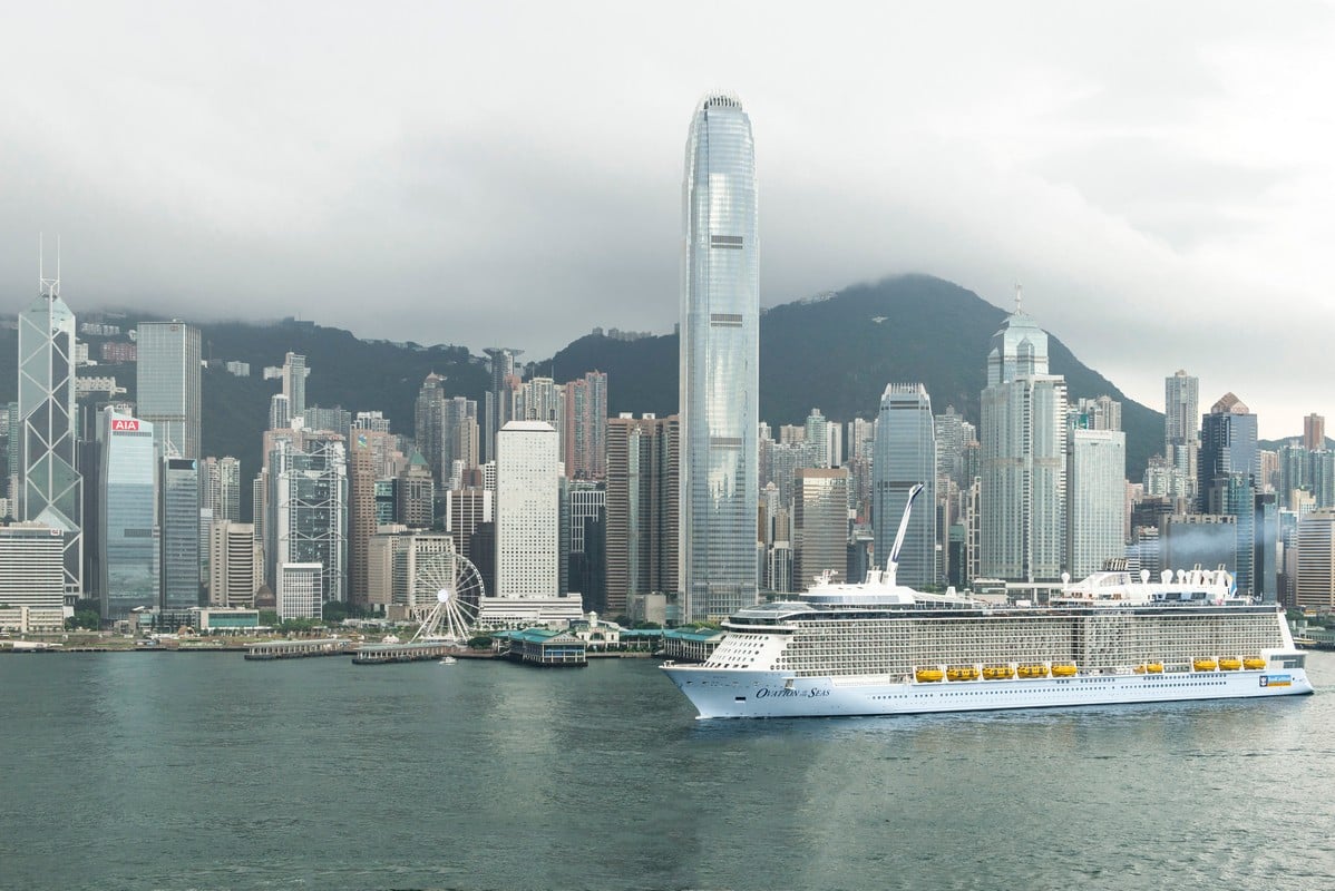 Royal Caribbean's Ovation of the Seas arrives in Hong Kong Royal