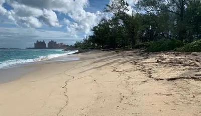 Beach today in Nassau
