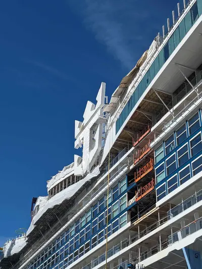 Icon of the Seas shipyard tour - August 2023