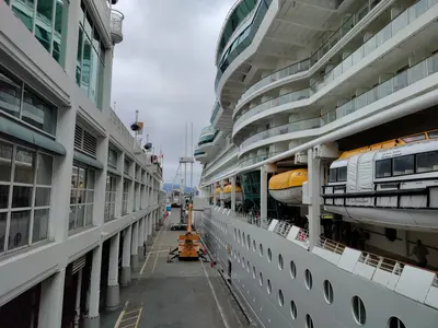 Radiance of the Seas docked in Vancouver