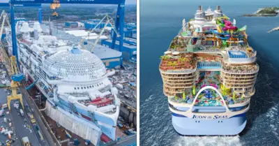 Icon of the Seas construction and render