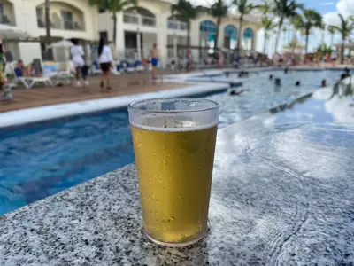 Beer at all inclusive resort
