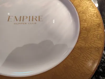 Empire Supper Club plate