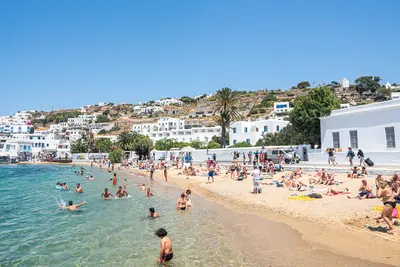 Mykonos Greece beach