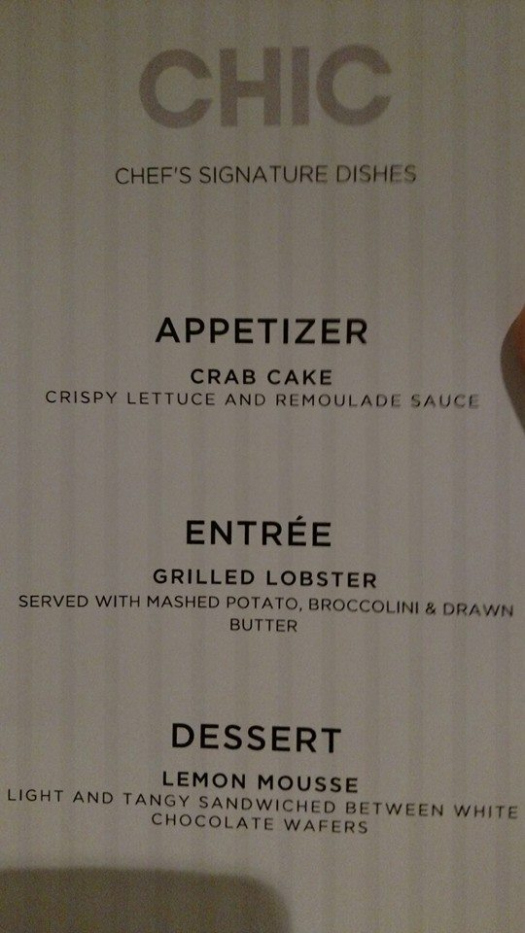 Royal Caribbean launches new menus on Quantum of the Seas complimentary