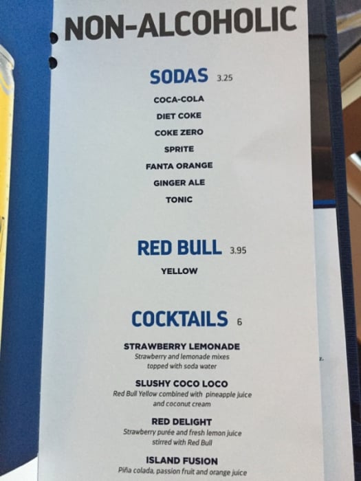 menu drink caribbean royal seas spotted independence adventure check royalcaribbeanblog