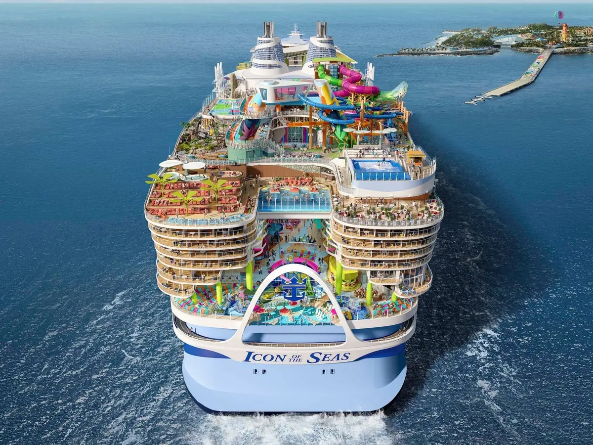 Icon of the Seas rendering at CocoCay