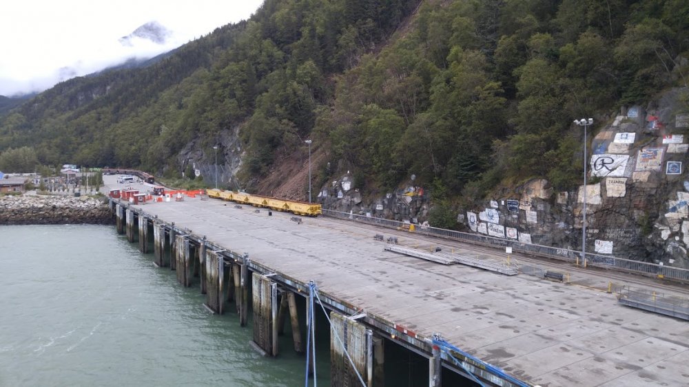 Skagway rock slide on pier Live Blogs Royal Caribbean Blog