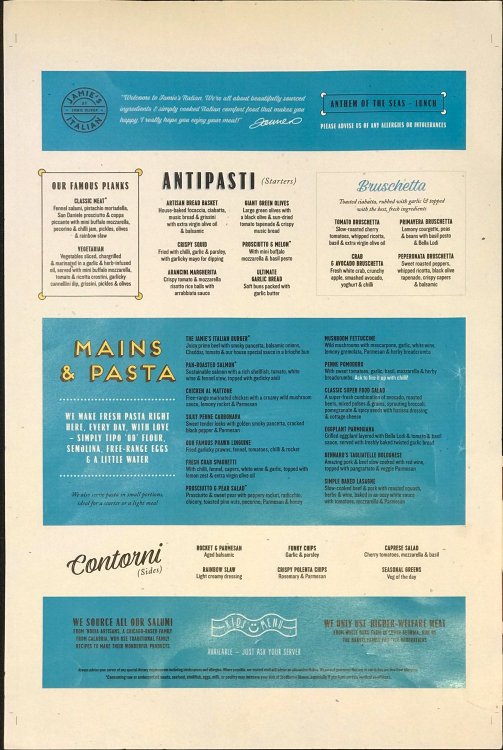 Jamie's Italian for Lunch Royal Caribbean Dining Royal Caribbean Blog