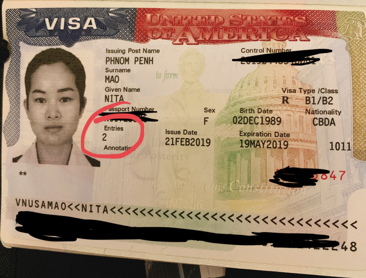 USA b1 b2 visa. B visa