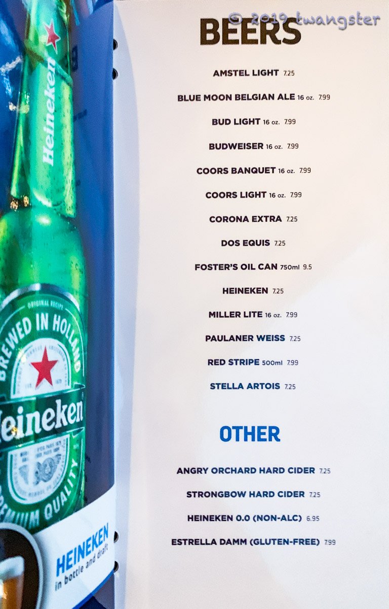 Drink Menu 2019 Royal Caribbean Dining Royal Caribbean Blog