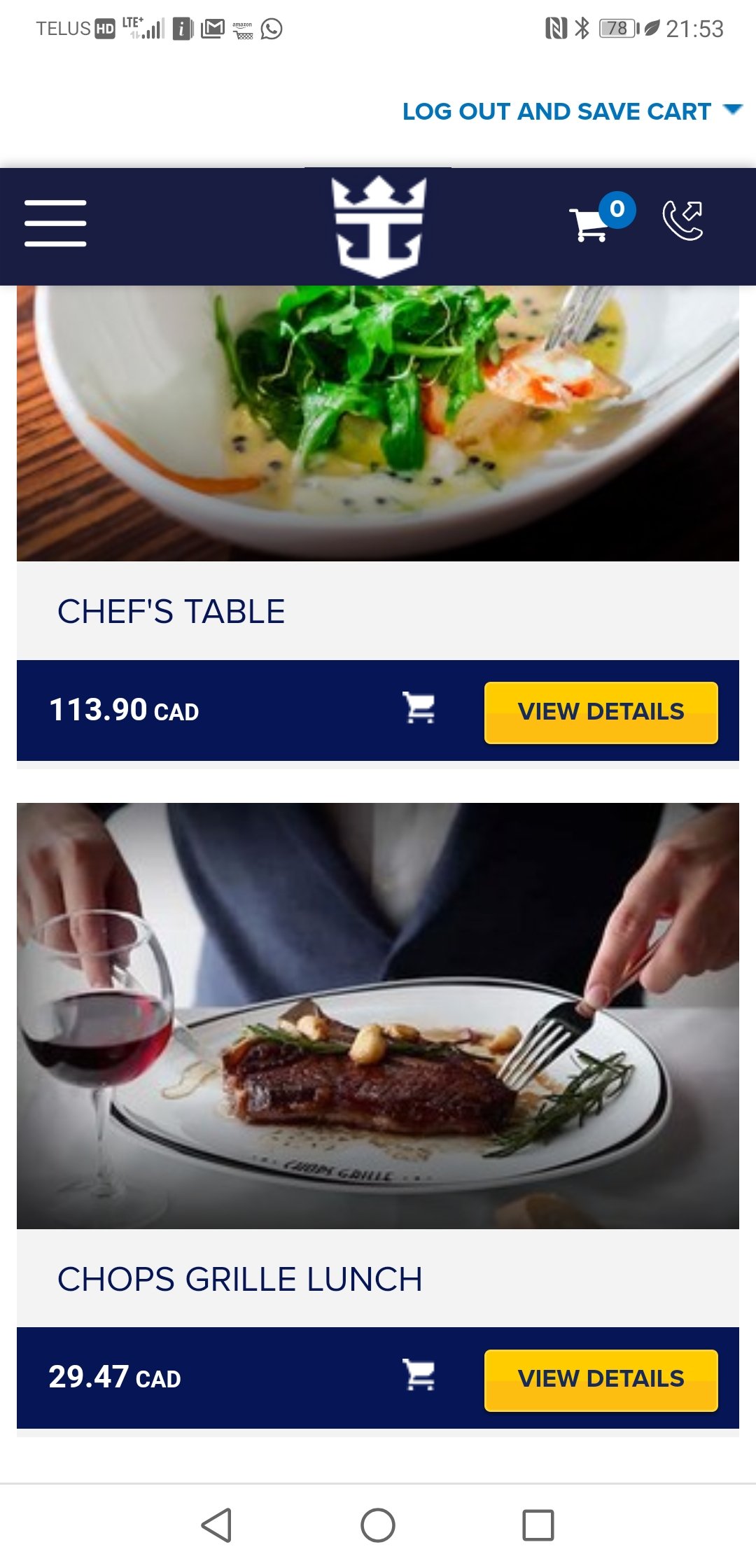 dining package - Royal Caribbean Dining - Royal Caribbean Blog