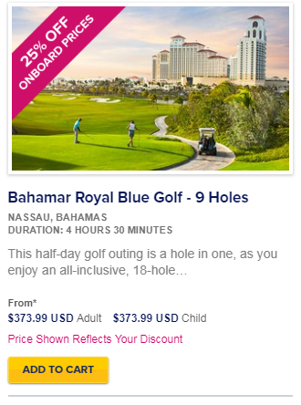 Golf - Shore Excursions - Royal Caribbean Blog