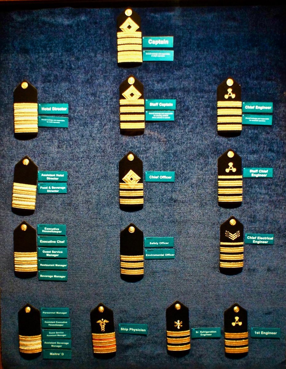 cruise ship officer ranks