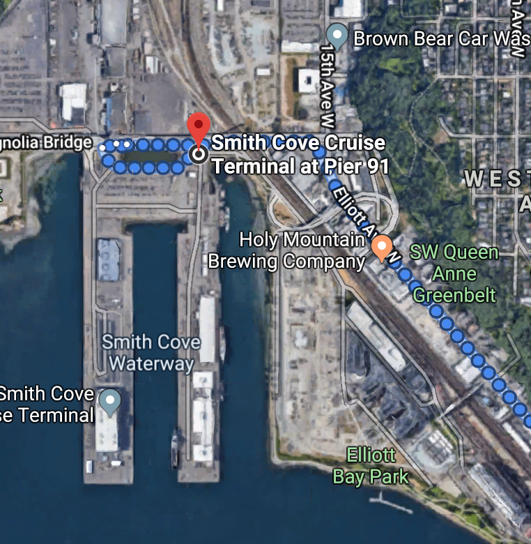 Cruise Ship Port Seattle Map