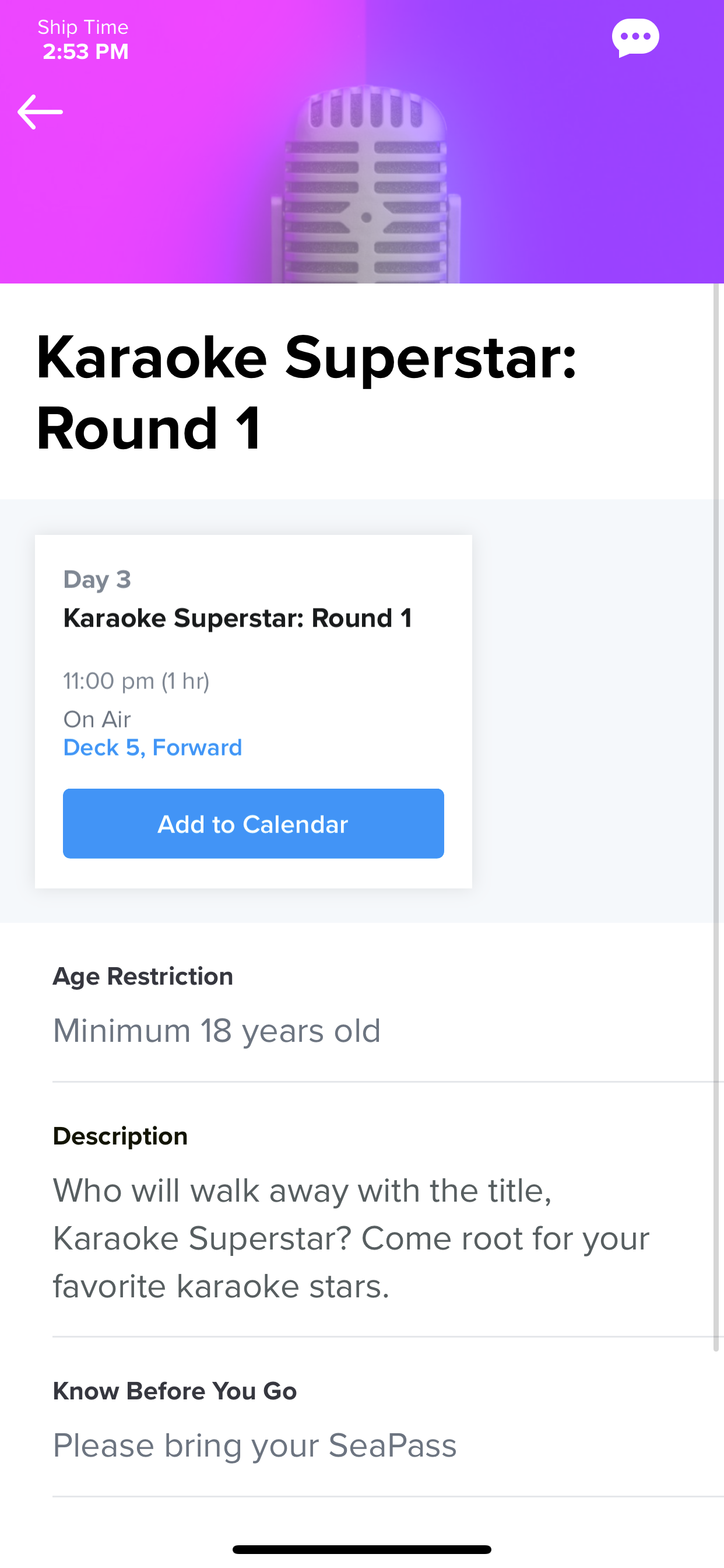 Karaoke Question Royal Caribbean Discussion Royal Caribbean Blog