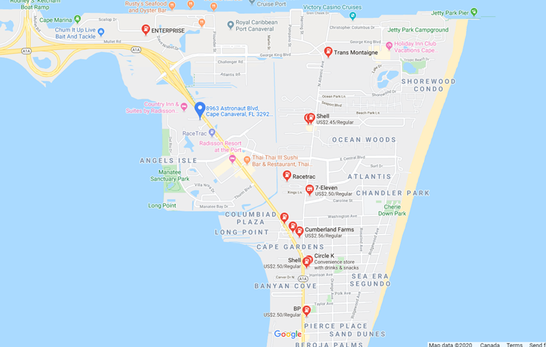 closest-gas-station-to-8963-astronaut-boulevard-cape-canaveral-fl