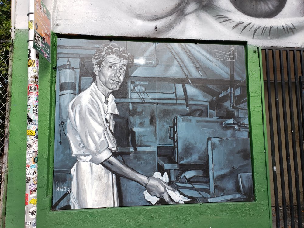 Anthony Bourdain wall art