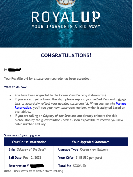 How much luck with Up? - Royal Caribbean Discussion - Royal Caribbean Blog