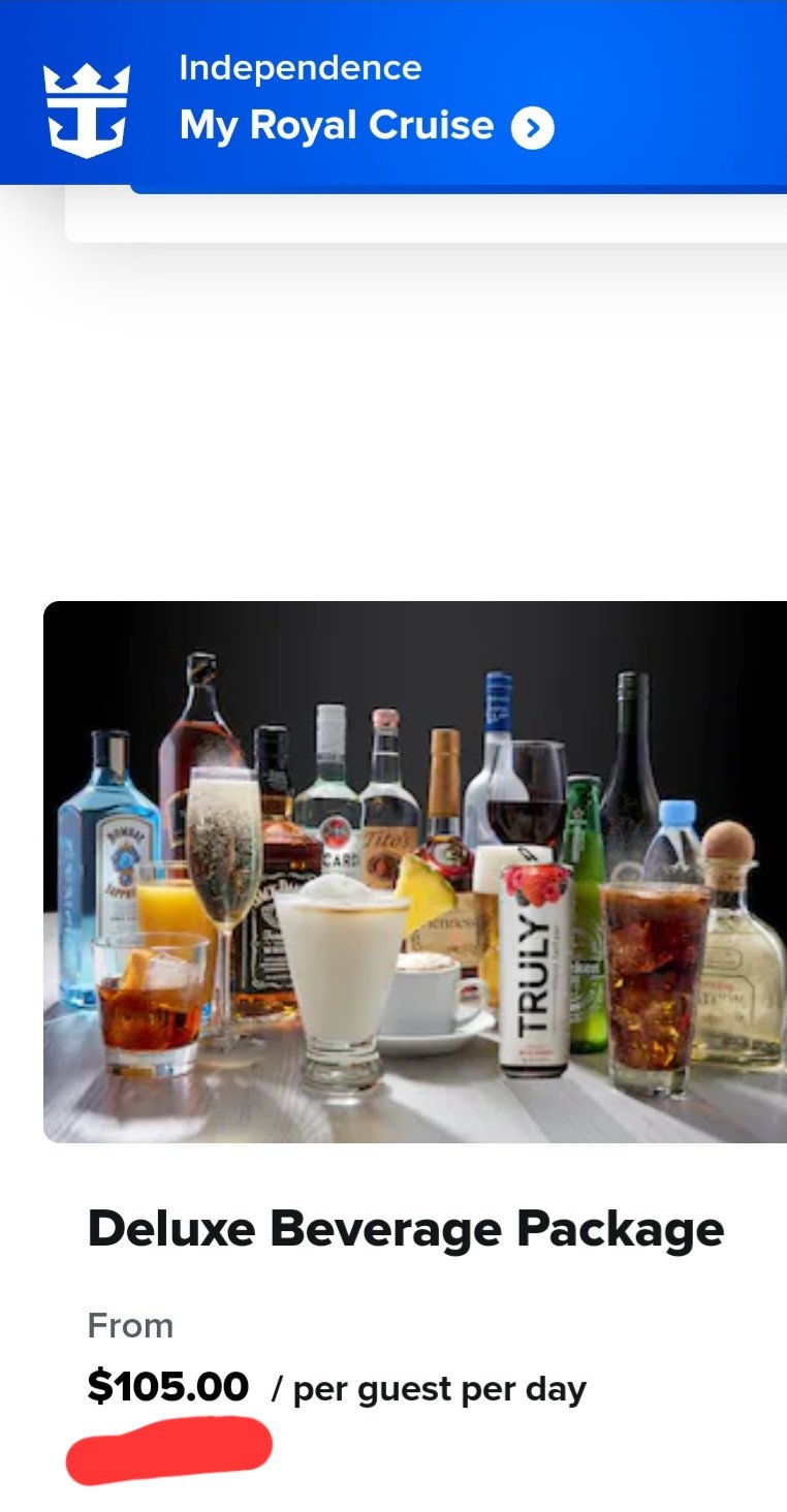 Wow Deluxe Drink Package Prices 🍹 Royal Caribbean Discussion Royal