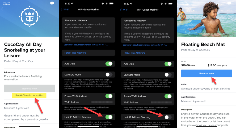 how to get free internet on royal caribbean without paying