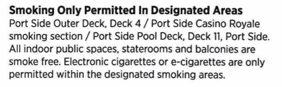can you bring cigarettes on royal caribbean Bringing Lighters and Smoking Cruises Smoking locations - Royal Caribbean