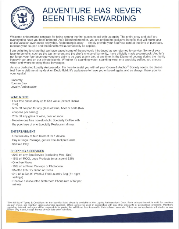 Ships with Starlink + CAS Discounts Royal Caribbean