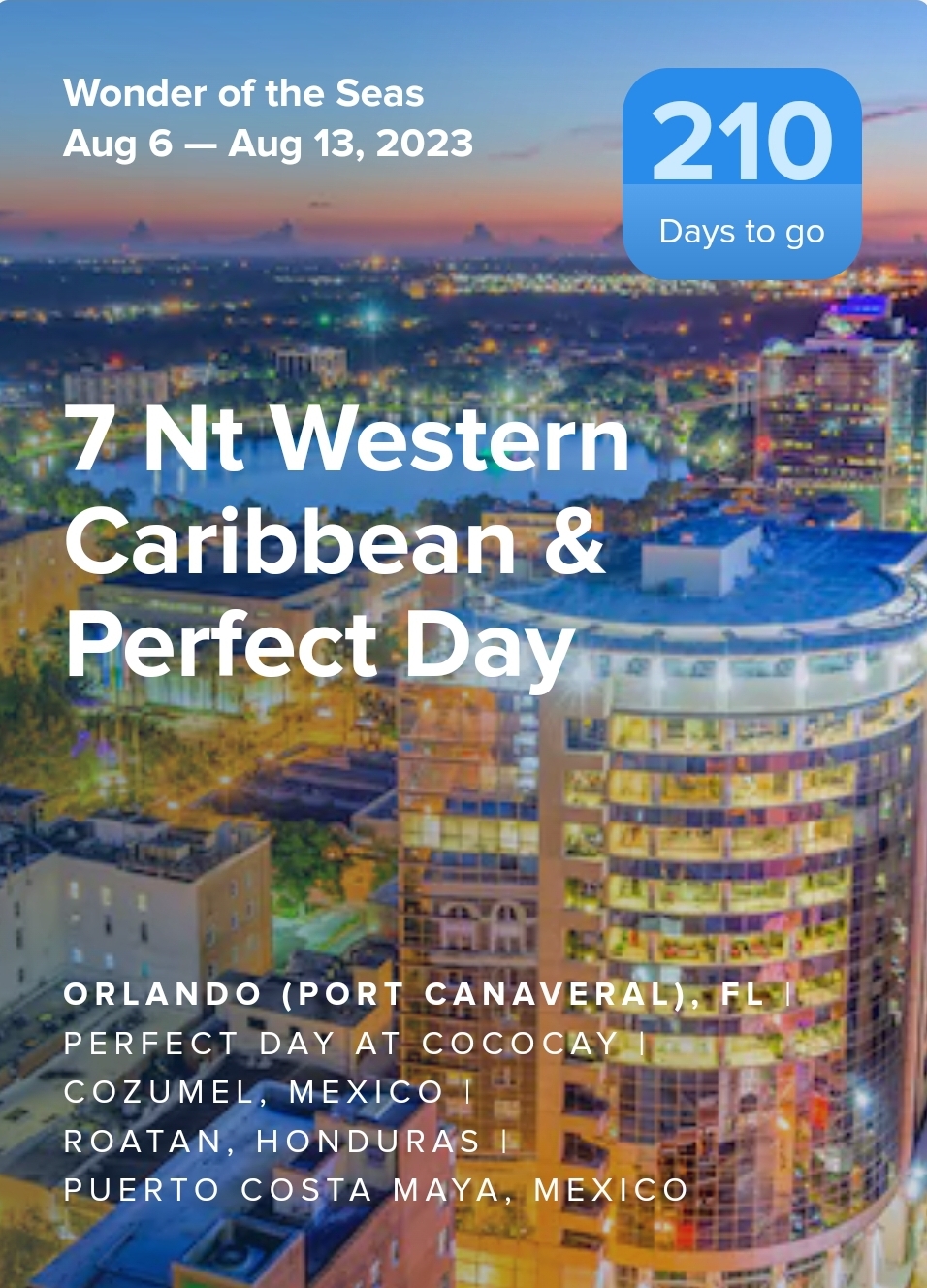 6 Night Western Caribbean & Perfect Day