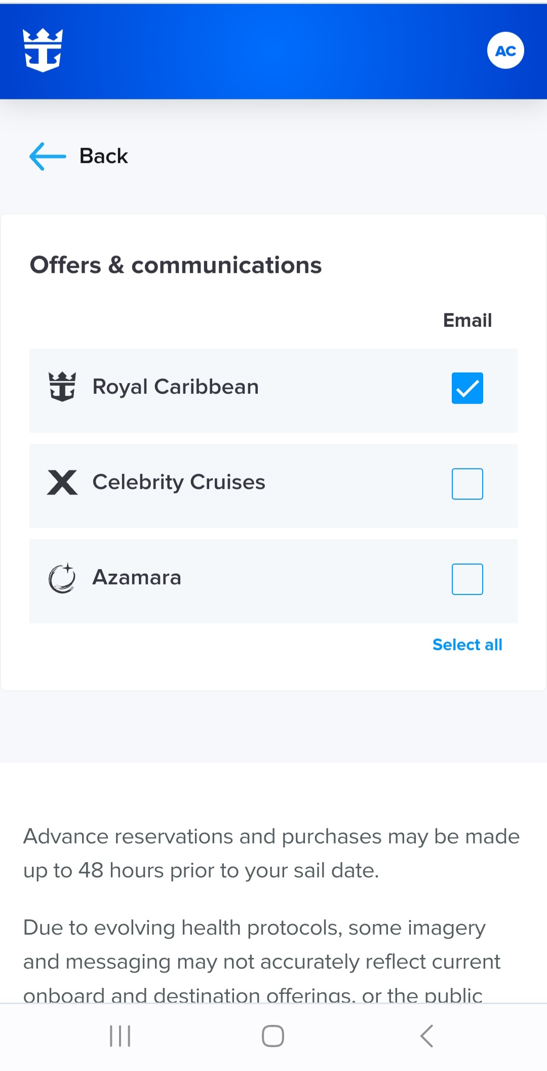 Not receiving emails from Royal Royal Caribbean Discussion Royal