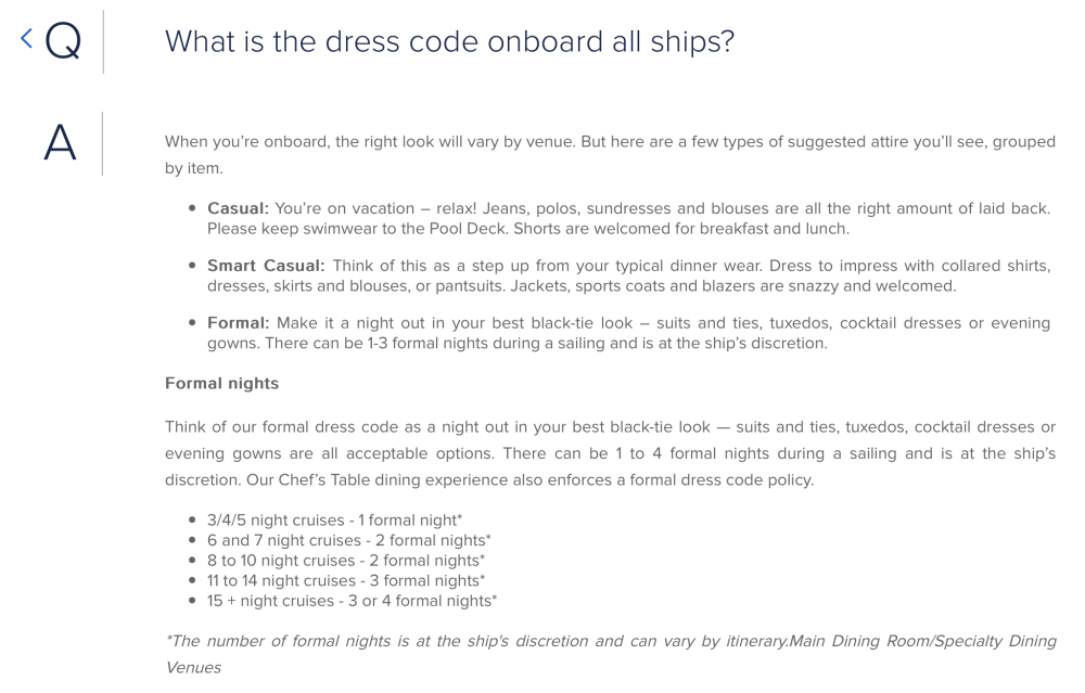 Dress codes? Royal Caribbean Dining Royal Caribbean Blog