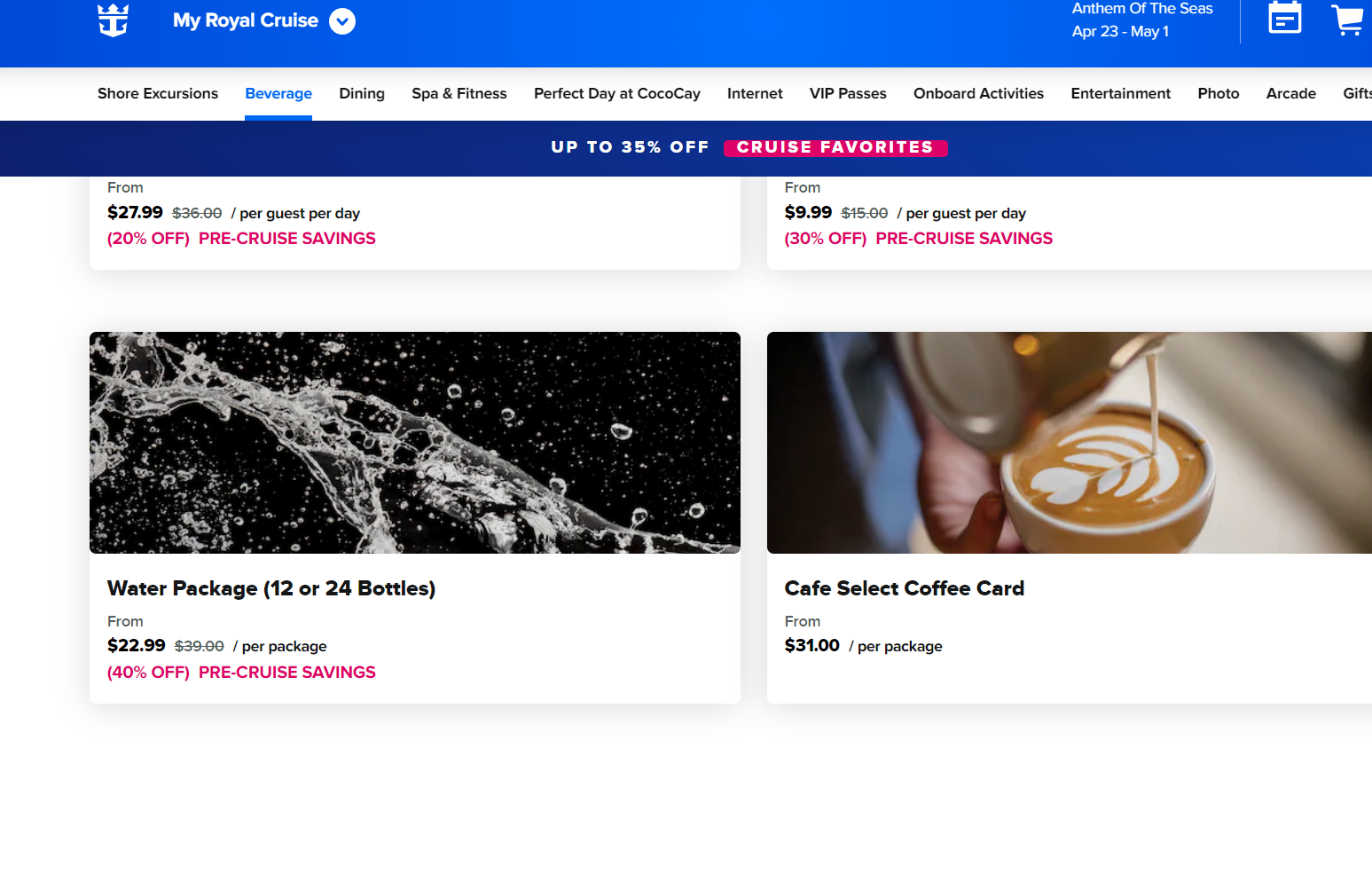 Bottled Water Royal Caribbean Discussion Royal Caribbean Blog