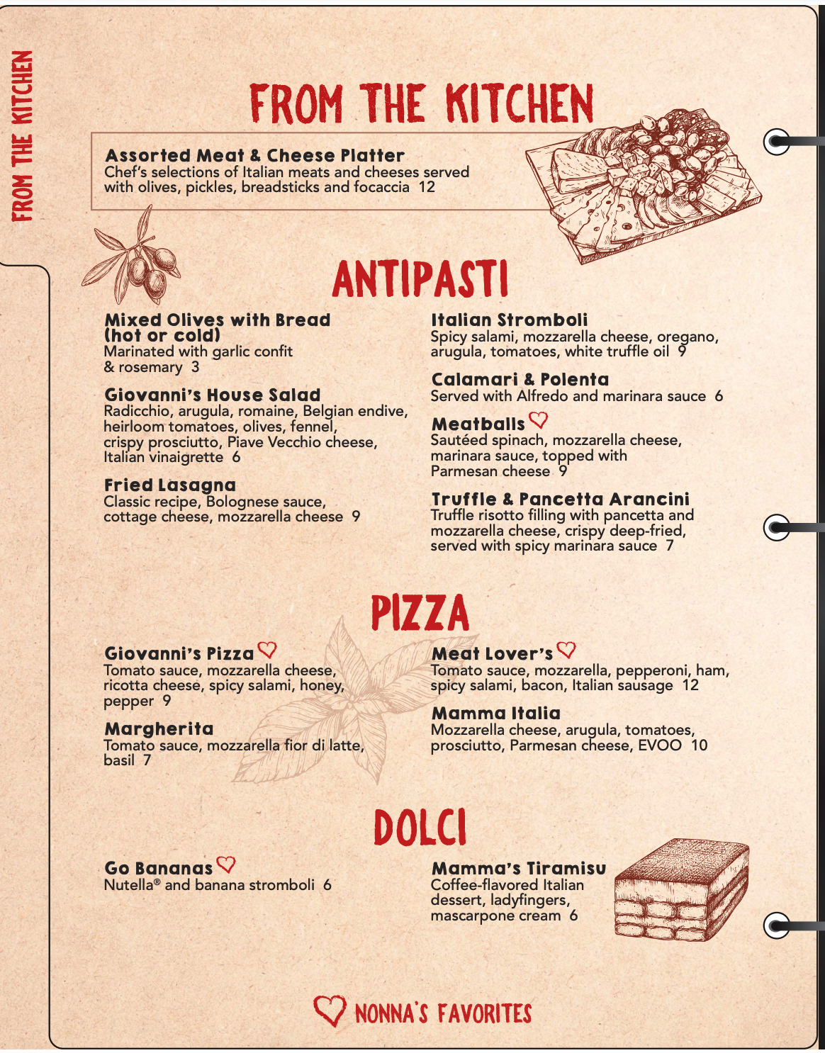 Restaurante el regano menú