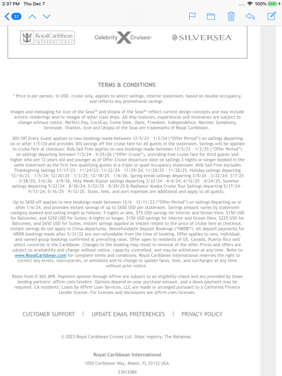  Kids sail free promotion on RCCL Symphony of the sea - Royal Caribbean Bildidee 