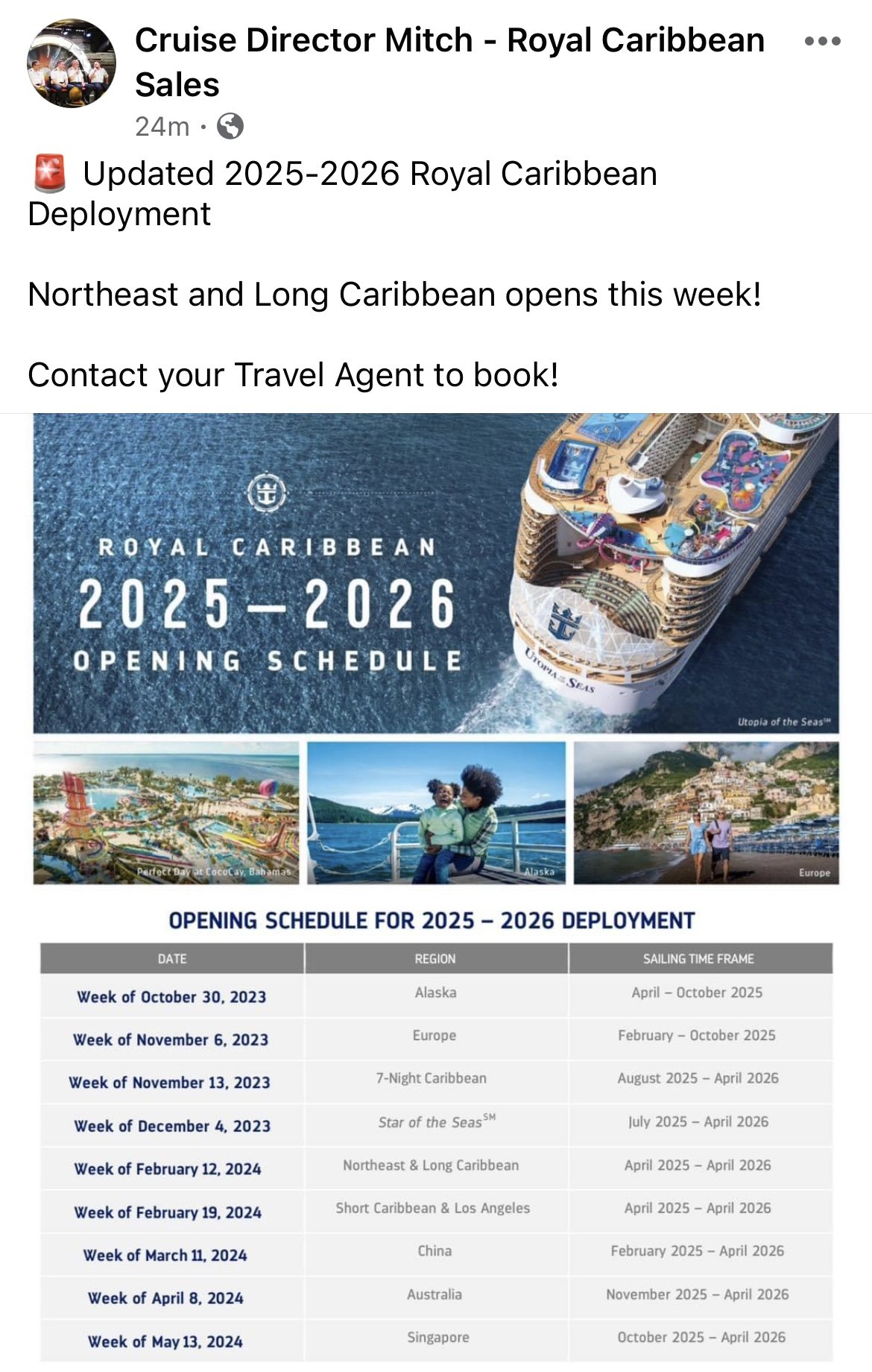 Summer 2025 deployment Page 2 Royal Caribbean News and Rumors