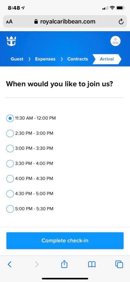 Spotted: Later check-in times for Royal Caribbean cruises | Royal Caribbean Blog
