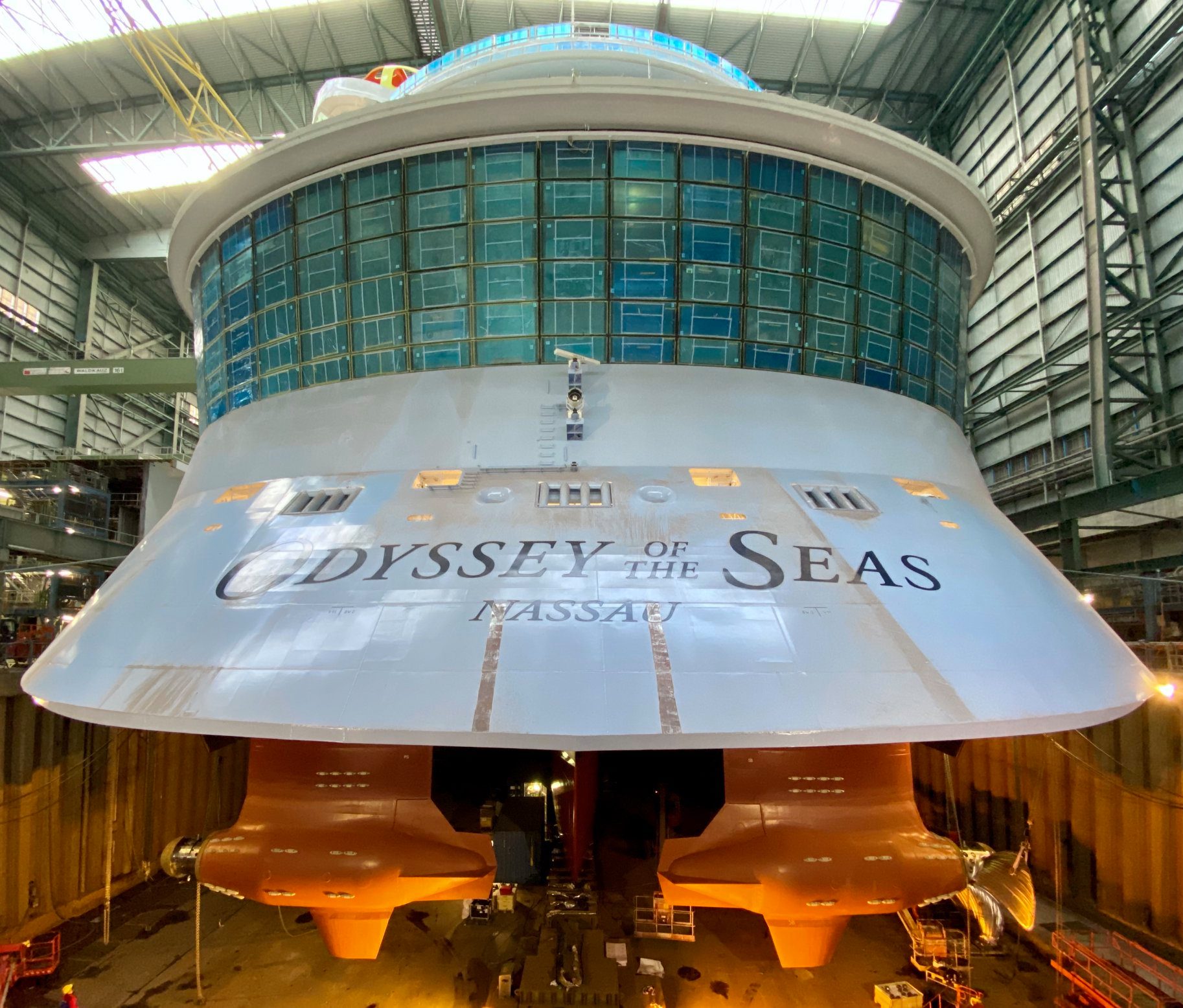 cruise ship underside