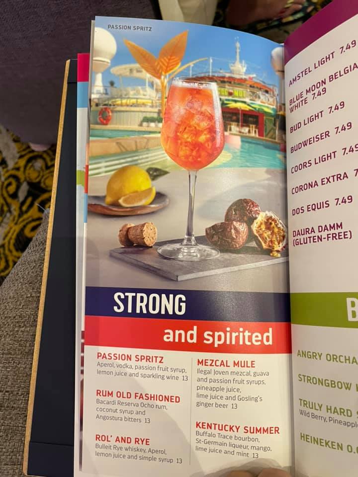royal caribbean cruise drink prices 2023