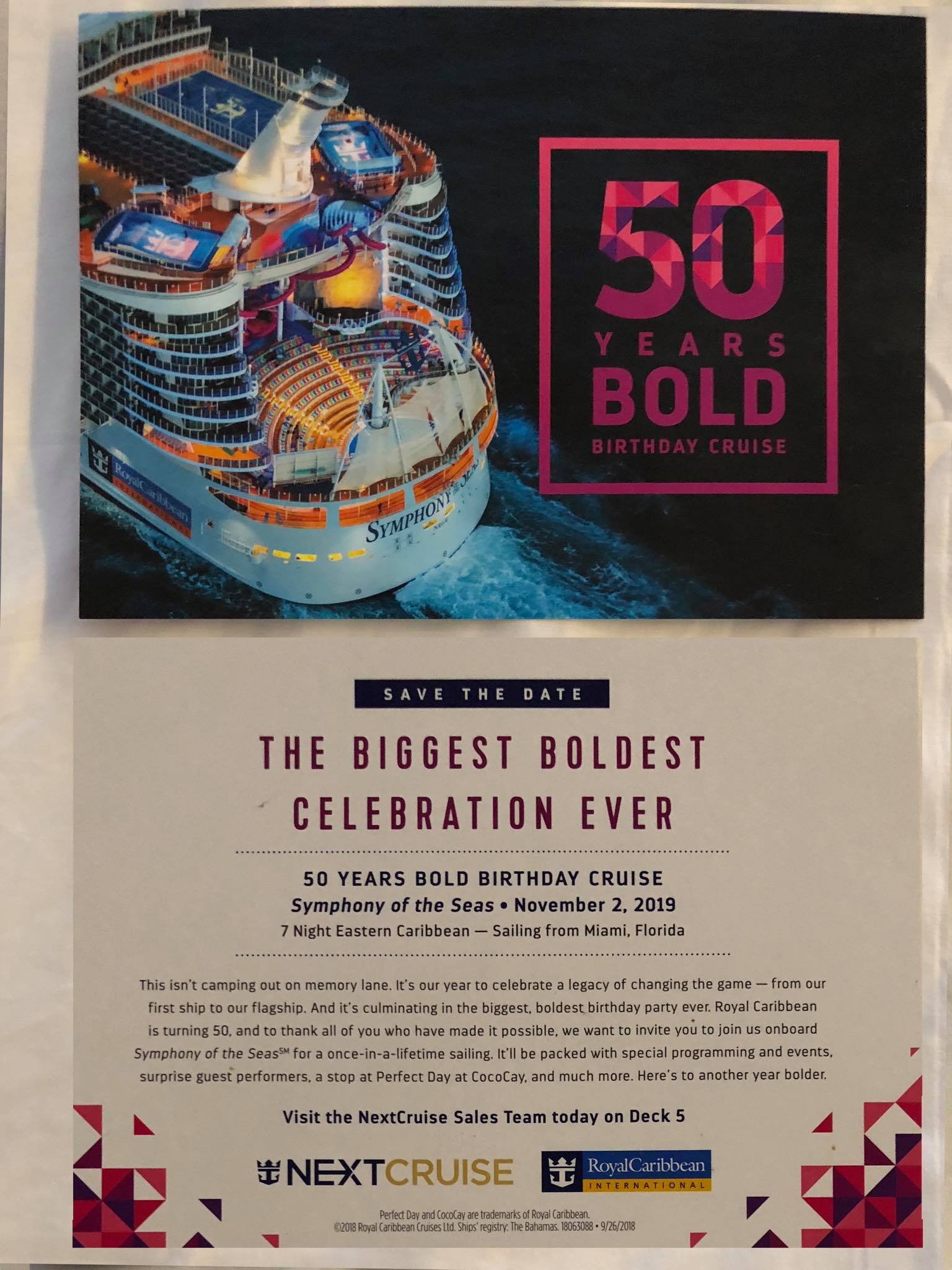 royal caribbean cruise birthday package