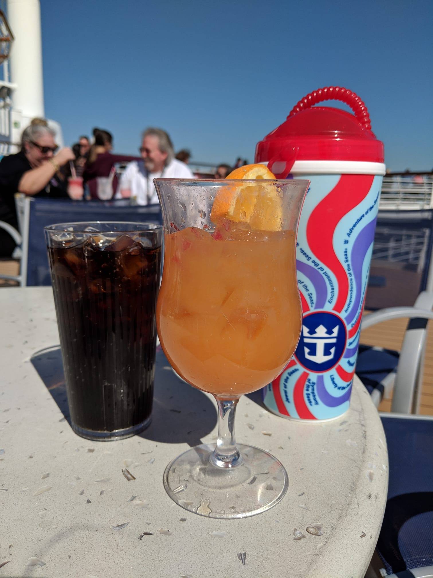 Spotted New CocaCola souvenir cup featuring lid and handle Royal