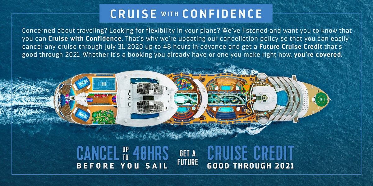 Royal Caribbean extends ability to cancel cruise for a credit until