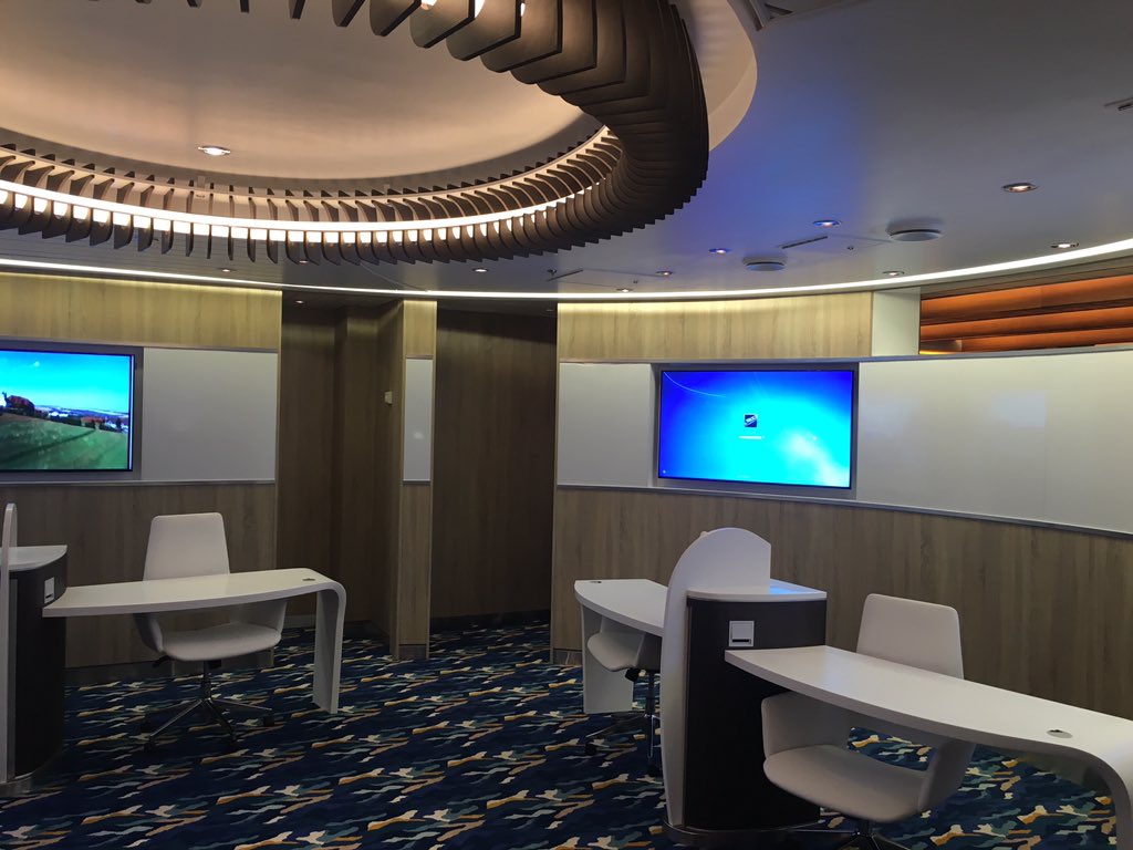 Photos of new Next Cruise office on Royal Caribbean's Oasis of the Seas
