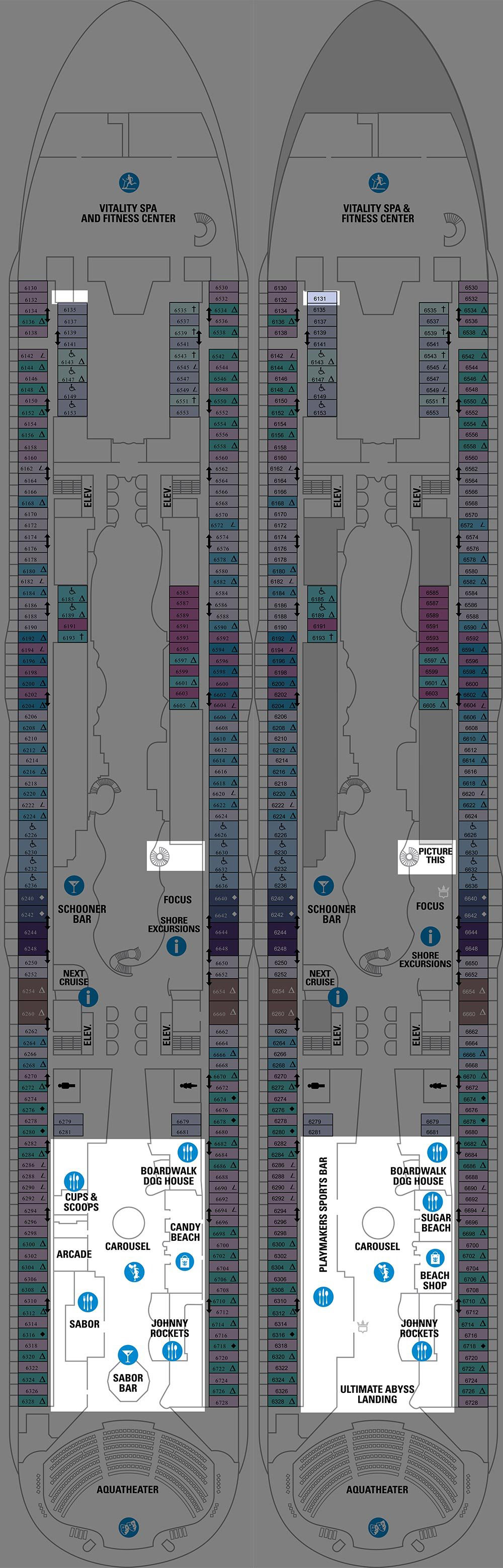 Deck By Deck Drydock Changes To Oasis Of The Seas Royal