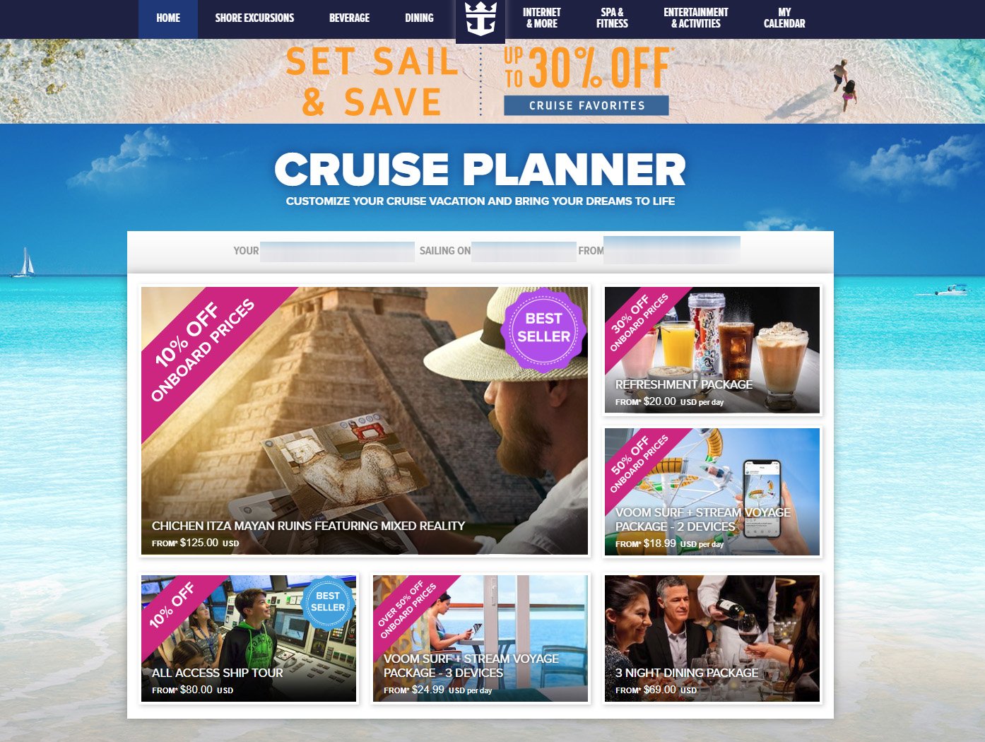 cruise planner sale