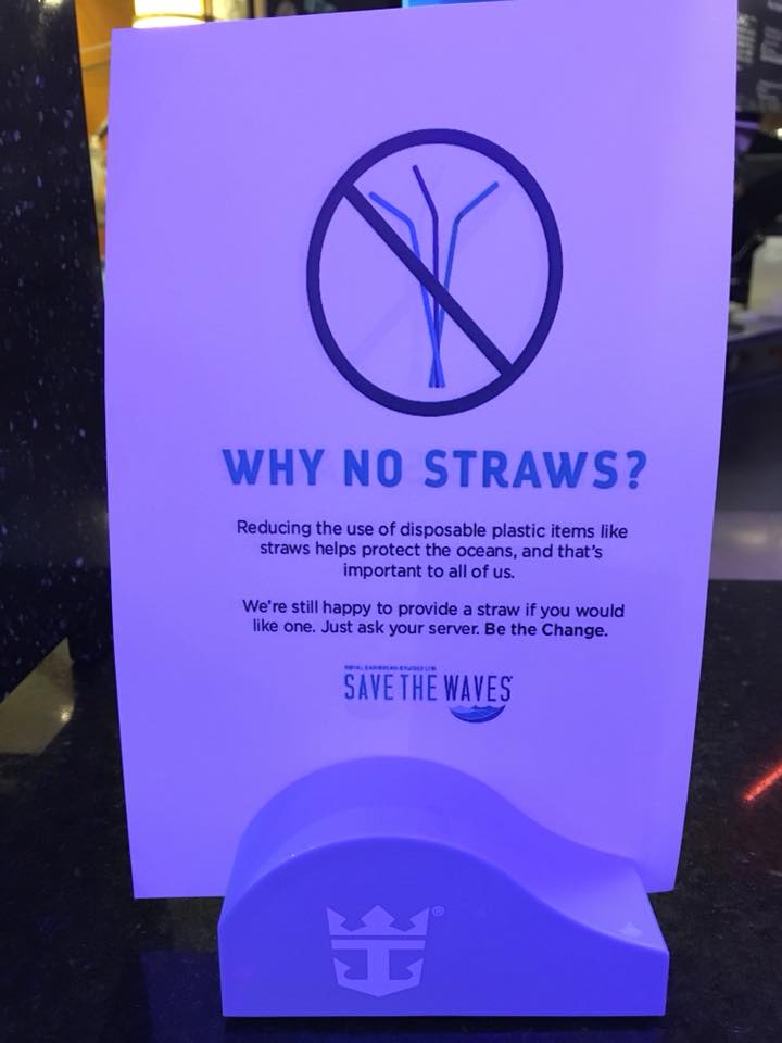 PLASTIC STRAWS AVAILABLE UPON REQUEST SIGN