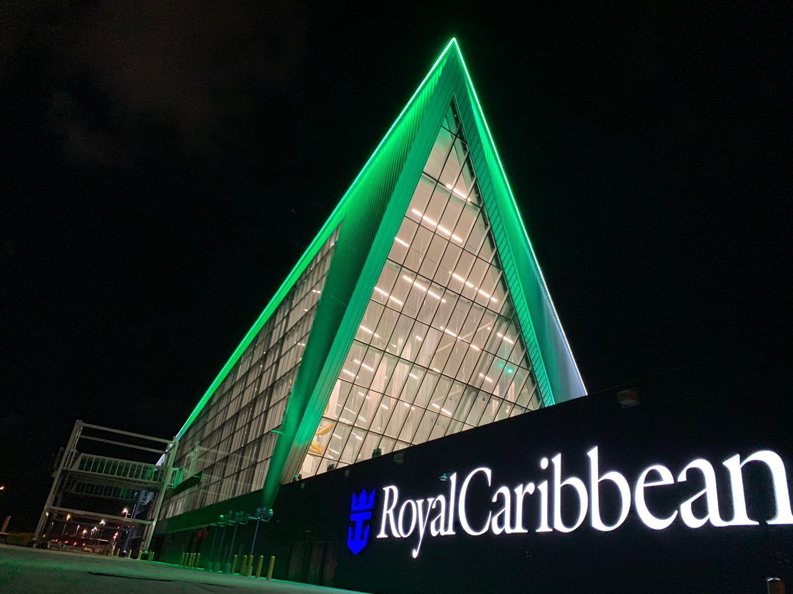 New lighting added to Terminal A in PortMiami | Royal Caribbean Blog