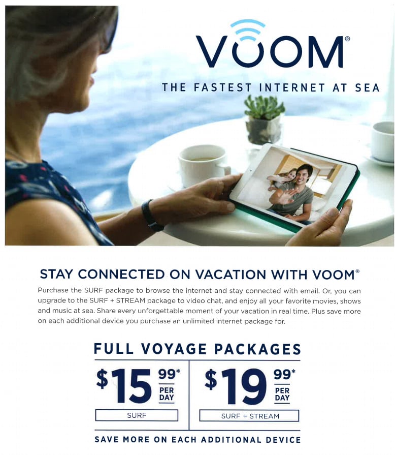 royal caribbean cruise voom cost