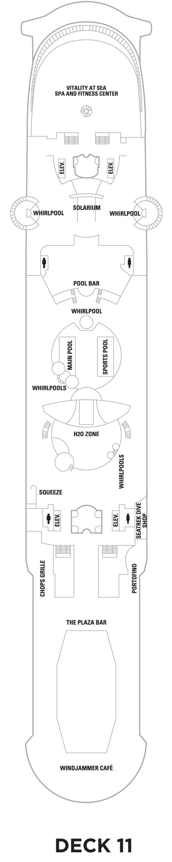 Deck 11 Liberty of the Seas Deck Plans Royal Caribbean