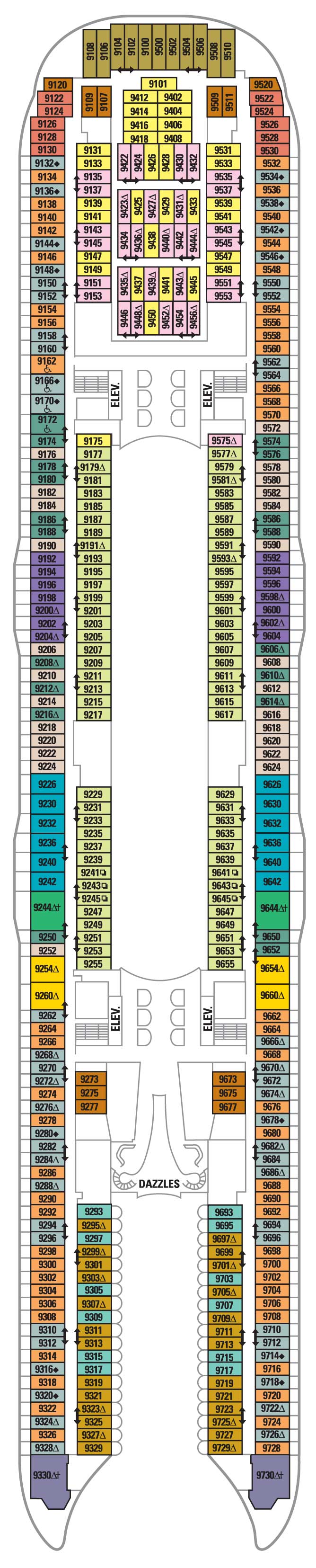 Deck 9 Allure of the Seas Deck Plans Royal Caribbean Blog